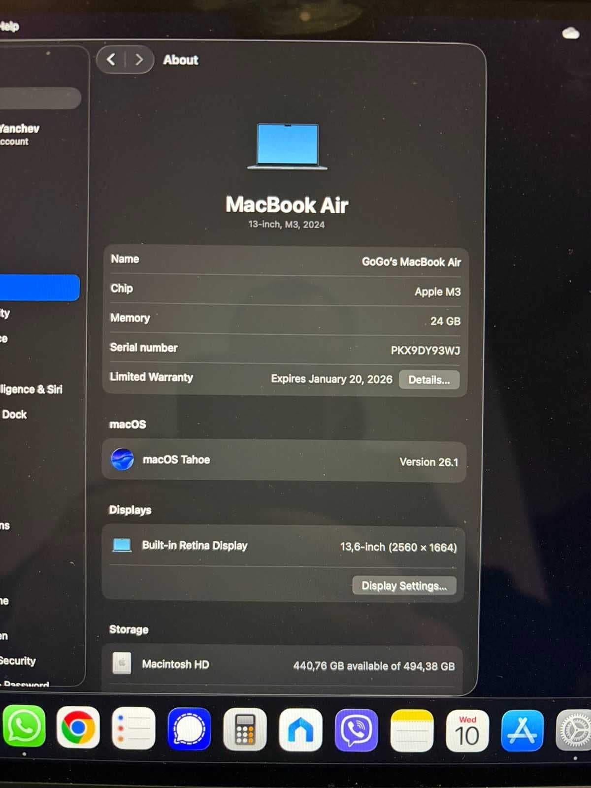 Macbook air 13.3 24 bg Промо до 27.12.2025