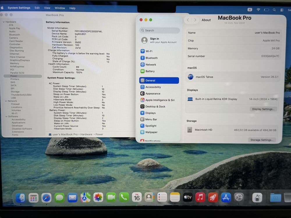 MacBook Pro 14' M4 Pro 24GB 512GB Space Black Пълен Комплект Гаранция